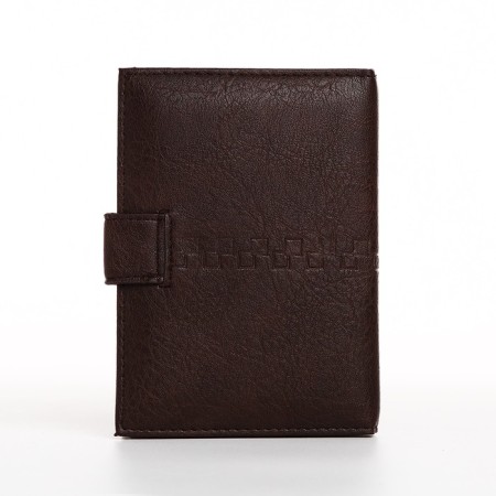 Cover on the magnet, for auto documents and passports, brown color-1