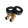 The shower system "Optima" 14445, one -leaf, tropical shower, watering can, color black