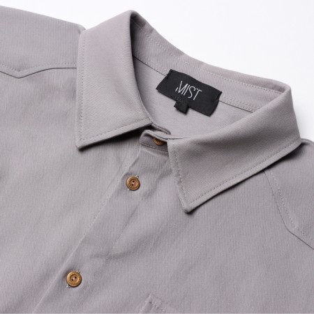 Men's shirt mist overSize size 52, light gray-6