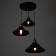 Bayerlux lamp "Gregory" black 3x40W E27 52x52x92 cm