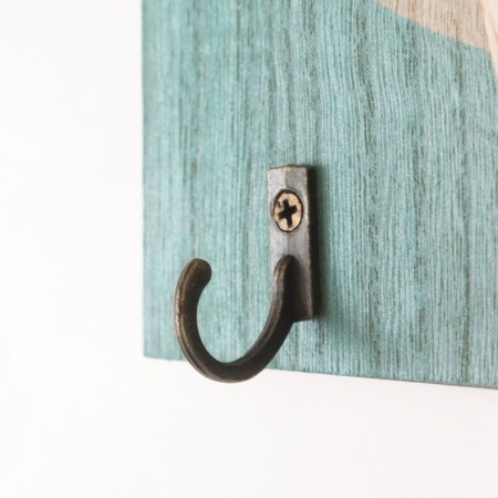 Decorative wood hooks "Abstraction. Eucalyptus in a vase" 1.5x19.2x23.3 cm-4