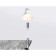 A table lamp with an E27 interchangeable lamp on the Ambrella Light, Desk, De7719, E27, white color