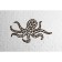 Wall panel made of wood, a prefabricated model, Ewa Design, a large octopus