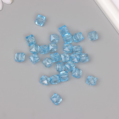 Plastic beads "Crystal multi -graphic. Lavender" Transparent set of 20 g 1x1x1 cm-2