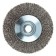 Denzel 746043, 75 mm Ushm brush, “cup”, twisted stainless wire 0.3 mm, M14