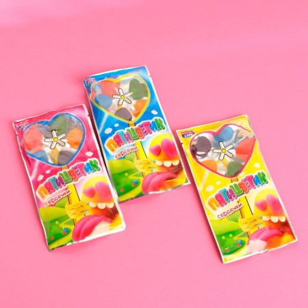 Caramel on the stick "Five -color. Hearts ", 12 g-1