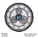 Watching clock, interior "skeleton", silent, d-32 cm, aa