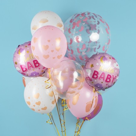 Shar Latex 12 "Newborn", crystal, 5 tbsp., Set 25 pcs., Mix-10