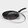 ALFA pan, D = 28 cm, removable handle, glass cover, anti -stick coating, burgundy color