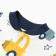 Nursery blouse, white color/cars, height 80 cm
