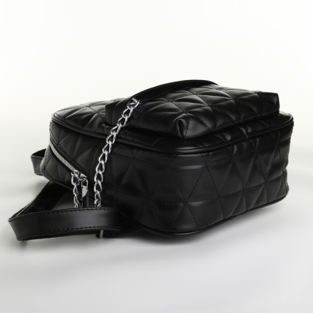 Women's backpack on lightning, black color-3