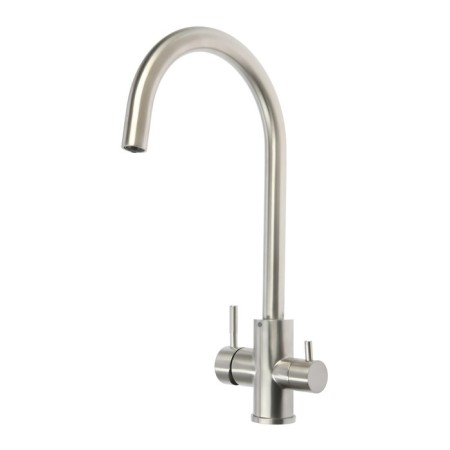 Zein ZS 20101 kitchen mixer, with output for drinking water, stainless steel, satin-4