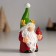 Polystone souvenir "Dwarf in a green hat with horns, with a bird" 4x5.5x10.5 cm