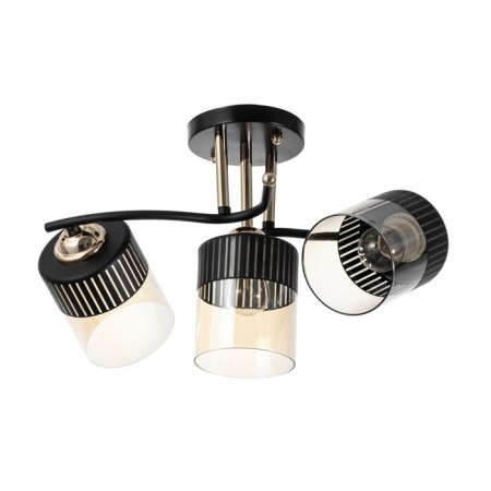 Galion chandelier 3he27 40W black and gold 55x26 cm