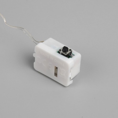 Garland "thread" 1 m dew, ip20, silver thread, 10 LED, glow of multi, 3 modes, AG13x3-2