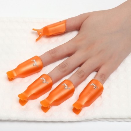 Clamps for removing gel polish, 10 pcs, color mix-3