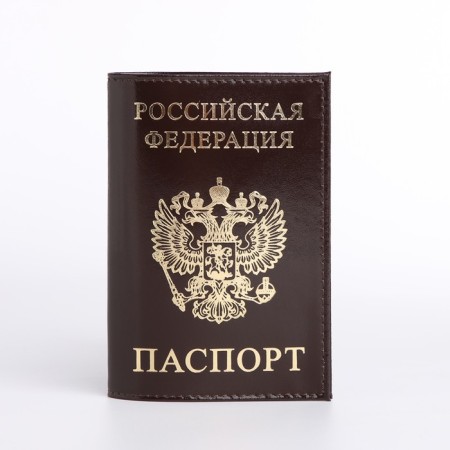 Passport cover, brown color-1