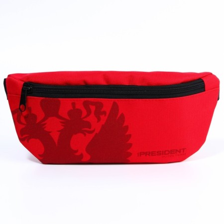 Bag on the belt "Putin Team", 32 x 8 x 15 cm, lightning department, red-3