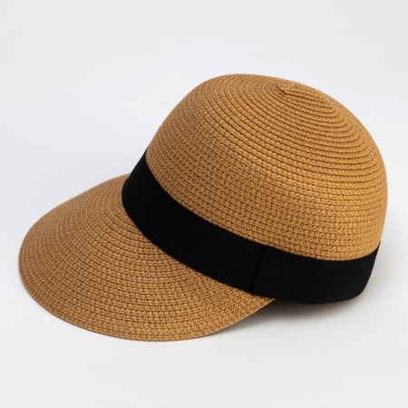 Female wicker cap minaku brown color, river 58-3