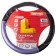 Leather braid, l black Skyway, with purple insert and stripes, s01102397