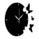 Watch wall, interior "butterfly", silent