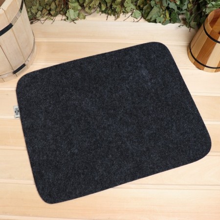 Bath mat "Classic" felt, gray, 47x38cm
