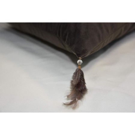 Pillowcase "Jasmine", size 45x45 cm, chocolate color-2