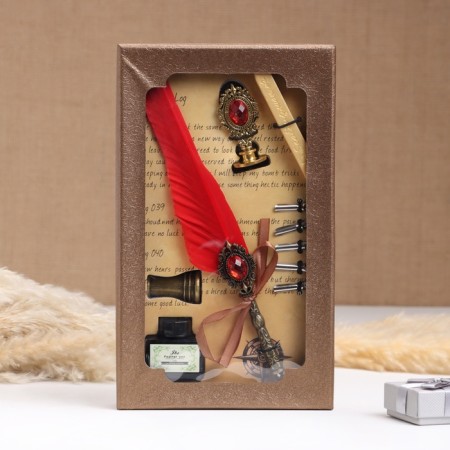 Gift set 5B1 "Relief": Pit pen red, ink, tips, print, wax-2