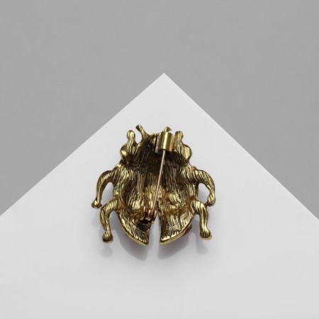 Brooch "Burd" gradient, colored in gold-1