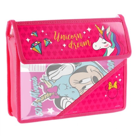 A5 notebook folder, Velcro, plastic, Minnie Mouse and Unicorn-4