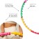 Hoop with rubber spikes onlitop, collapsible, D = 98 cm, 1.2 kg, Mix color