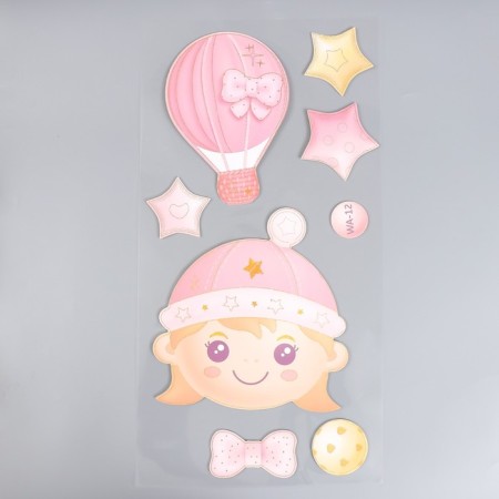 Interior sticker "for girls" mix 31x60 cm-1