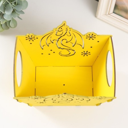 Basket-jacket "Dragon" yellow 18x12x14.5 cm (set of 5 parts)-3
