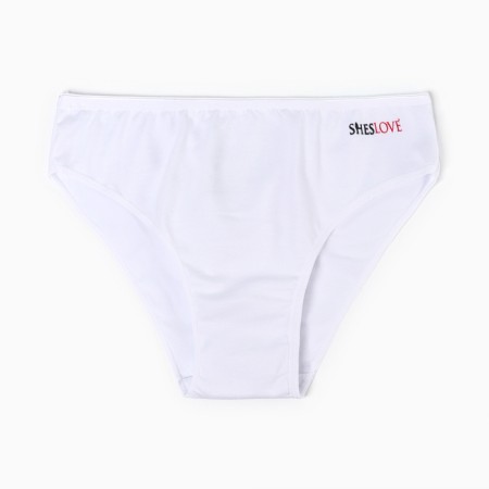 Panties female slips Sheslove, white color, size 48-50 (XL)