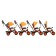 Three -haired bicycle Vivat 1, Orange color
