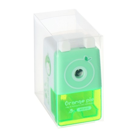 Mechanical grinding grinder with a classic container green-11