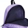 School backpack from textiles on lightning, 3 pockets, lilac color