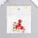 Decor for creativity metal, enamel "Apple" red 1.5x1.2 cm
