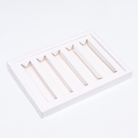 Folding box for 5 mini-bribberries, white, 27.5 x 20 x 2.3 cm-2