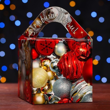 Gift box "Delight", a cube large 12 x 12x 12 cm-3