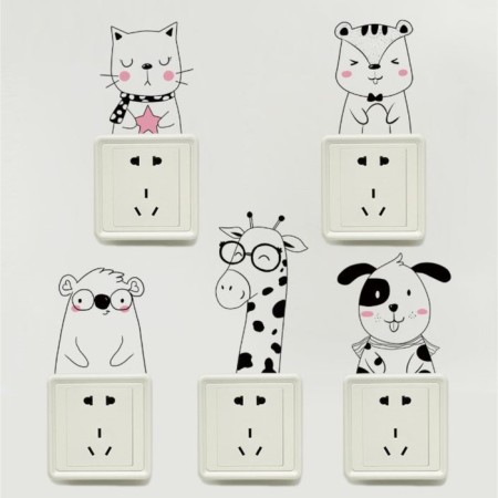 Black "animals" 30x20 cm