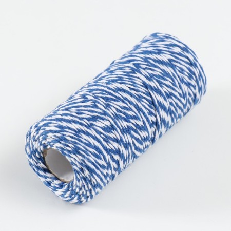 Yarn 100% cellulose "Softino Raffia Color Melange" Washed, Blue 100m ± 2m 87 GR-1