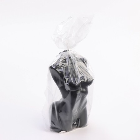 Figure candle "Women's silhouette", 10 cm, black-4