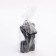 Figure candle "Women's silhouette", 10 cm, black