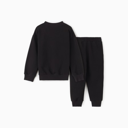Set for a boy (jumper, trousers), black color, height 104 cm-8