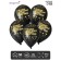 Latex ball 12 "Wife", pastel, set of 50 pcs., Black color