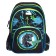 School backpack 38 x 27 x 17, ergonomic back, Devente Attomex Basic, T-Rex Dino, Black 7033443