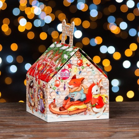 Gift box "Forest House Big", 16 x 14 x 15.5 cm-3