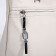 Luggage bag on lightning, 2 outer pockets, beige color