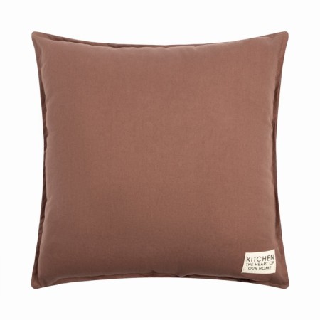 Ethel pillow, 45x45+1 cm, brown, 100% cotton-2